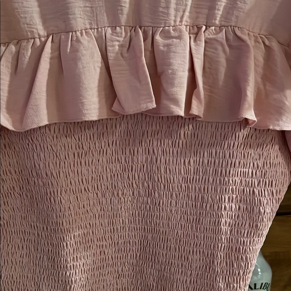 Pink Ruffled Women's Top - Picture 3 of 3